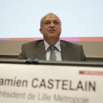 Damien Castelain président de la communauté urbaine de Lille. Photo : Baziz Chibane / Sipa / 1404181456 Damien Castelain président de la communauté urbaine de Lille. Photo : Baziz Chibane / Sipa / 1404181456