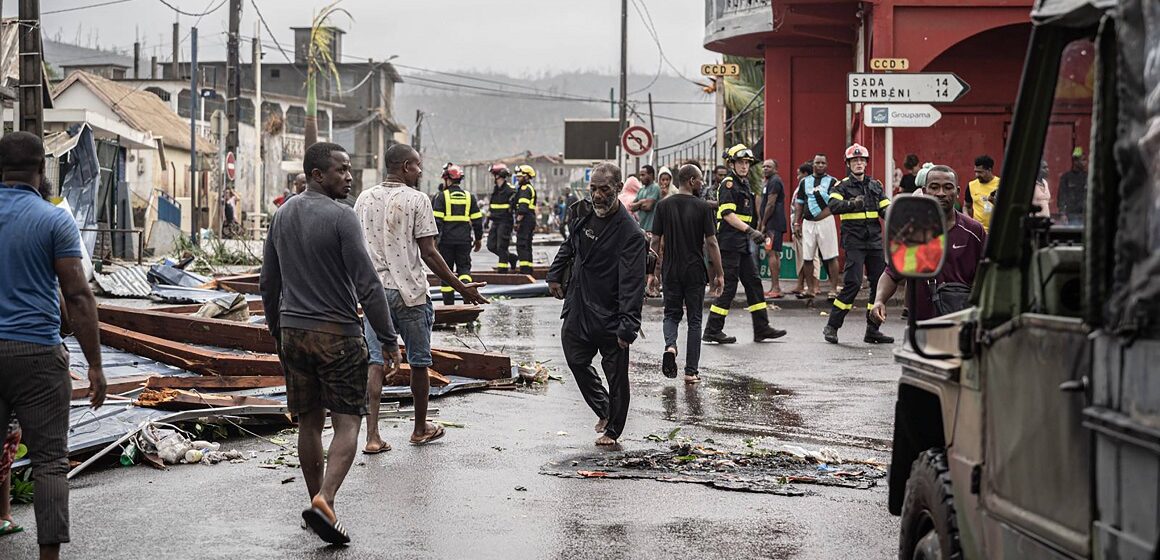 Photo fournie lundi 16 décembre 2024 par la Gendarmerie nationale française pour montrer les opérations d'urgence et les dégâts à Mayotte dans l'océan Indien, après que le cyclone Chido a causé d'importants dégâts et des centaines de morts, samedi 14 décembre. Photo : Gendarmerie nationale / Sipa Photo fournie lundi 16 décembre 2024 par la Gendarmerie nationale française pour montrer les opérations d'urgence et les dégâts à Mayotte dans l'océan Indien, après que le cyclone Chido a causé d'importants dégâts et des centaines de morts, samedi 14 décembre. Photo : Gendarmerie nationale / Sipa