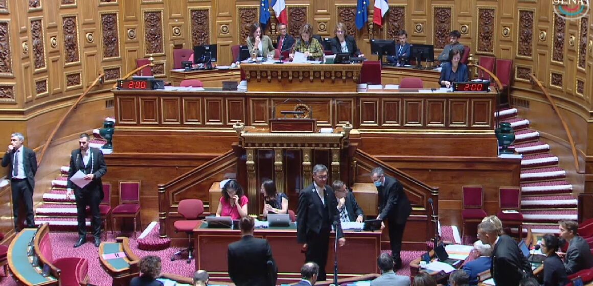 Séance publique du Sénat, jeudi 12 juin, d’adoption de la proposition de loi qui reconnait la responsabilité de l’État dans le scandale du chlordécone. Photo : Capture écran Sénat Séance publique du Sénat, jeudi 12 juin, d’adoption de la proposition de loi qui reconnait la responsabilité de l’État dans le scandale du chlordécone. Photo : Capture écran Sénat
