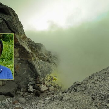 Photomontage Henry Joseph / La Soufrière – Guadeloupe Photo: Witt BNP Sipa Photomontage Henry Joseph / La Soufrière – Guadeloupe Photo: Witt BNP Sipa