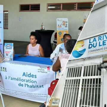 Photomontage information sur l'habitat en Guadeloupe. Crédit : LCG DR Photomontage information sur l'habitat en Guadeloupe. Crédit : LCG DR