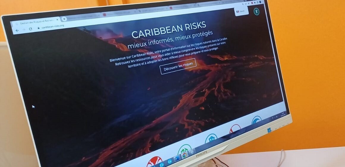 Page d’accueil du portail caribéen de prévention des catastrophes naturelles de la Croix rouge. Photo : LCG Page d’accueil du portail caribéen de prévention des catastrophes naturelles de la Croix rouge. Photo : LCG