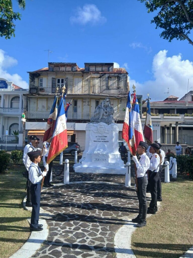 Pointe-à-Pitre, cérémonie du 8-Mai en hommage aux soldats morts pour la France et aux dissidents antillais de la guerre de 39-45. Photo : DR