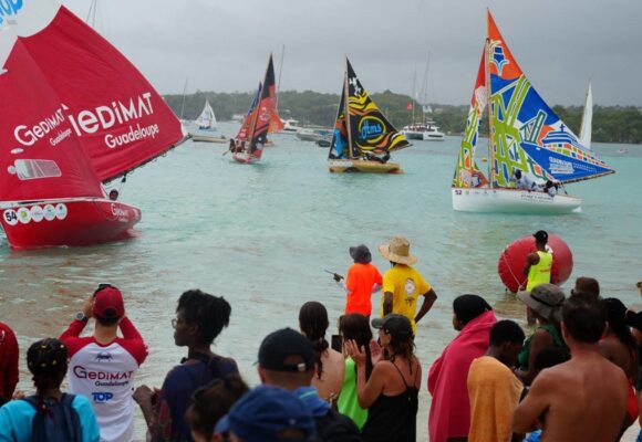 Arrivée du Traditour, dernière étape à Sainte-Anne le 11 juillet 2026. Photo : DR